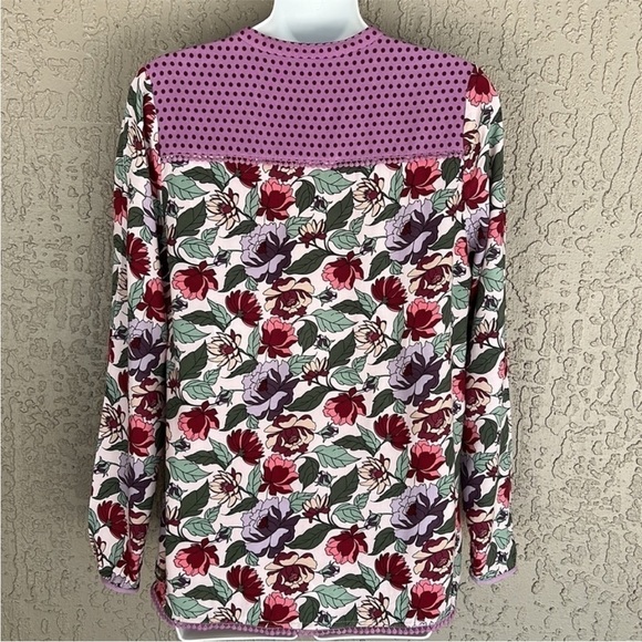 Matilda Jane Dusk‎ Or Dawn Floral Polka Dot Print Peasant Style Blouse - Picture 5 of 13